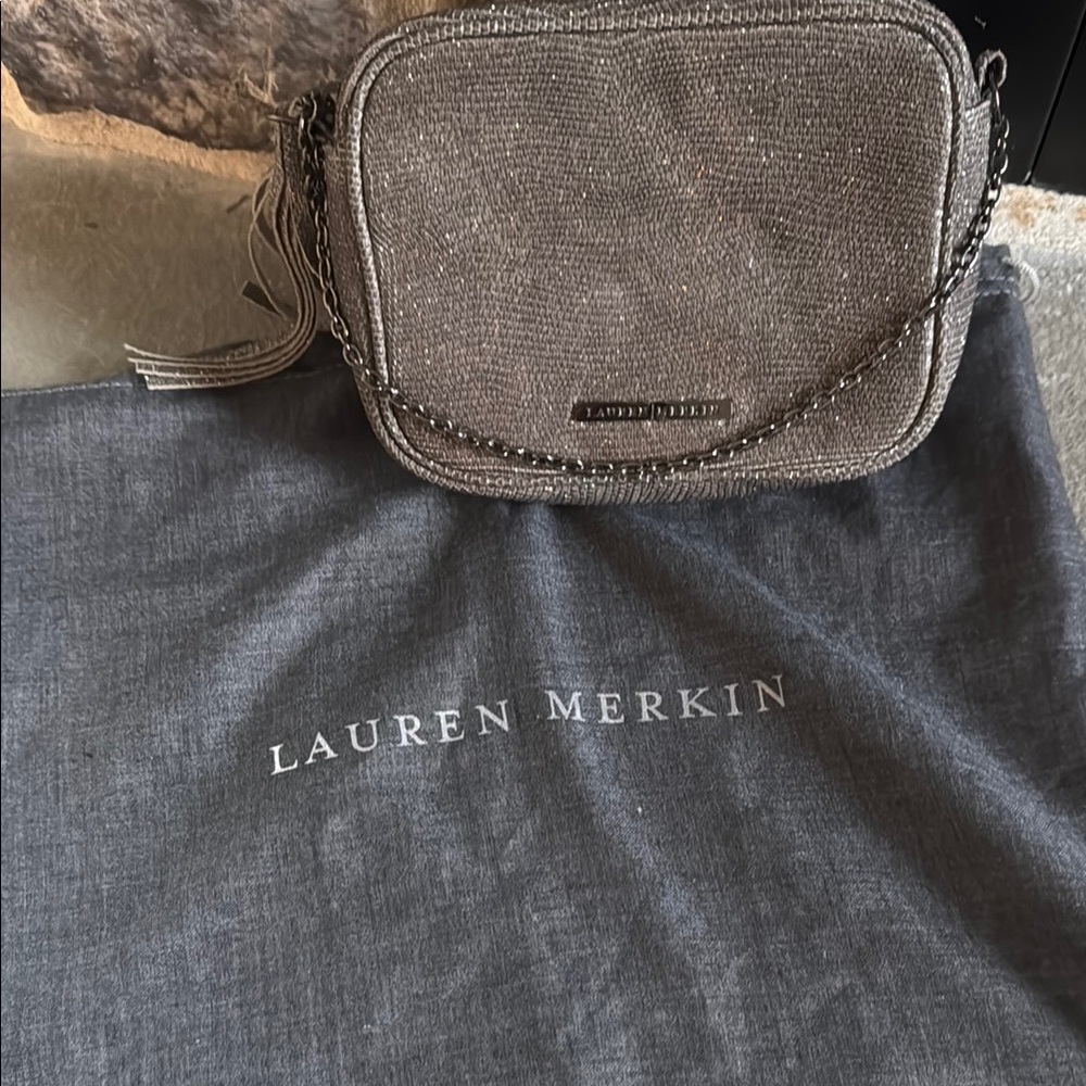Lauren Merkin Silver Crossbody Bag